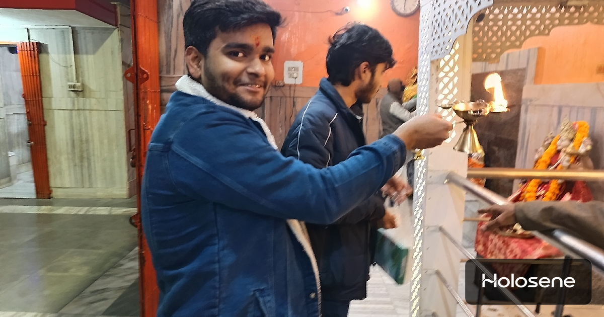 pujari boy with aura man 🥀🥀