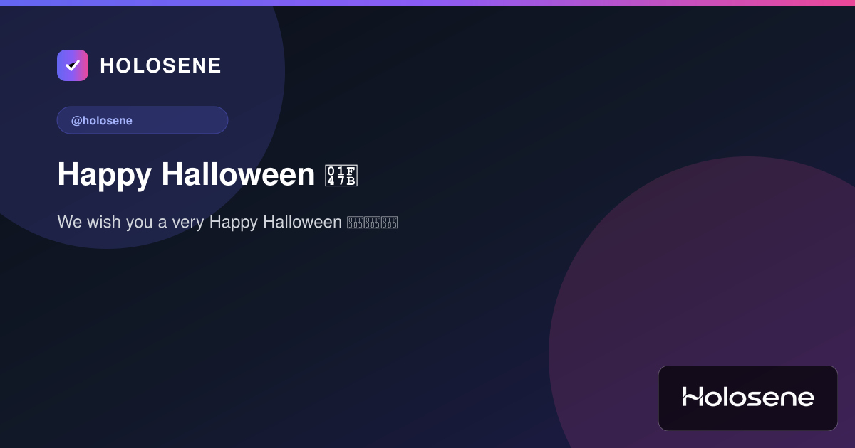 Happy Halloween 👻